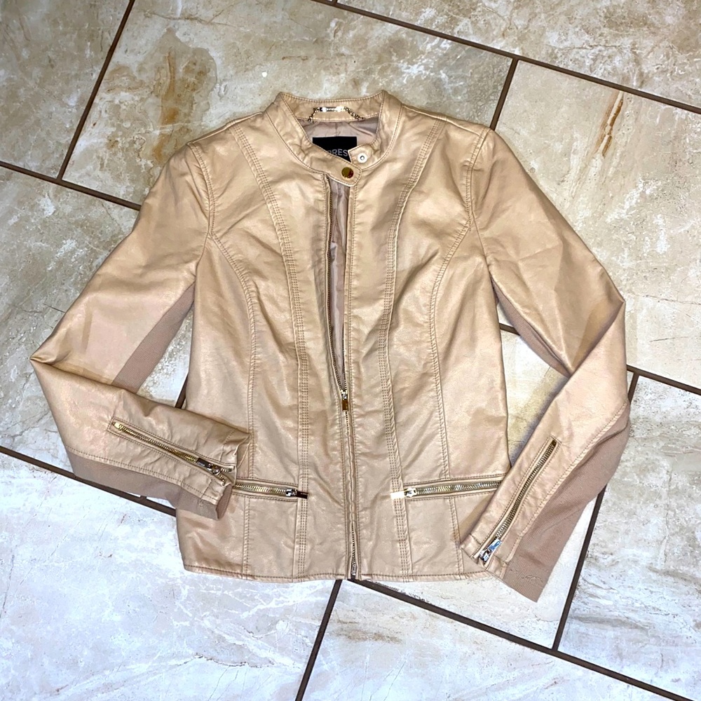 Express Vegan Leather Moto Jacket S